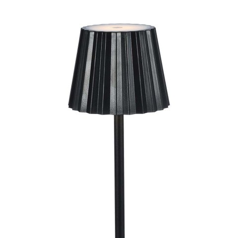 Lampka biurkowa nocna V-TAC 4W LED 37cm ładowanie USB ściemnianie czarna VT-1028 3000K-6000K 150lm