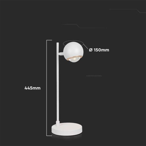 Lampka biurkowa nocna V-TAC 6W LED 45cm biała VT-7506 3000K 500lm