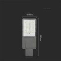 Naświetlacz oprawa uliczna LED solarna V-TAC BRIDGELUX CHIP IP65 pilot LiFePO4 panel 60W VT-15200ST 4000K 3000lm