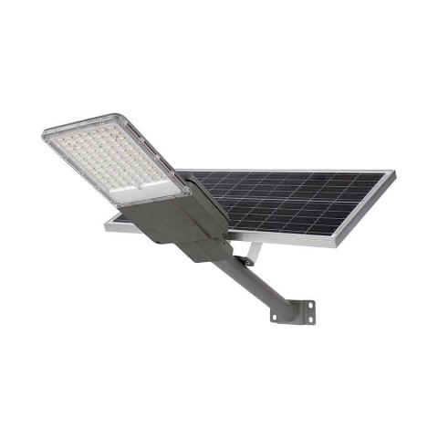 Naświetlacz oprawa uliczna LED solarna V-TAC BRIDGELUX CHIP IP65 pilot LiFePO4 panel 60W VT-15200ST 6500K 3000lm