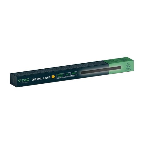 Oprawa ścienna elewacyjna LED linia V-TAC 16W IP65 antracyt 100cm VT-1176 4000K 2250lm
