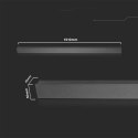 Oprawa ścienna elewacyjna LED linia V-TAC 16W IP65 antracyt 100cm VT-1176 4000K 2250lm