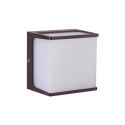Oprawa ścienna ogrodowa V-TAC 8W LED IP65 120x120 brązowa VT-708 4000K 800lm