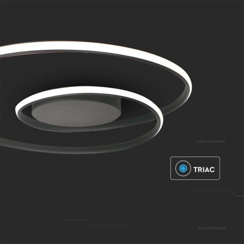 Oprawa sufitowa V-TAC 48W LED ściemnialna czarna VT-7911 3000K 5150lm