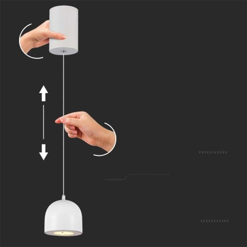 Oprawa zwieszana V-TAC LED 85W 100cm regulowana dotykowy włącznik szara VT-7795 3000K 850lm