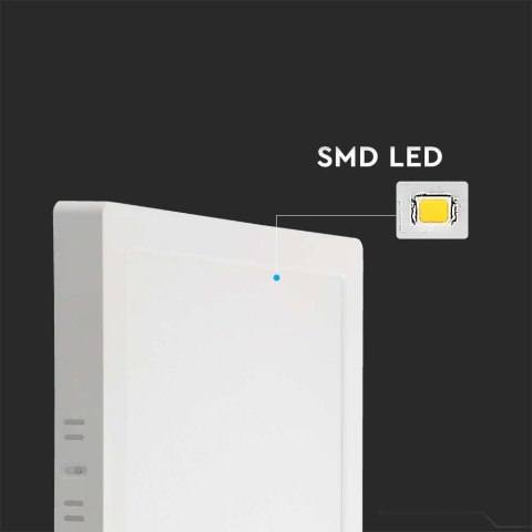 Panel LED V-TAC natynkowy premium downlight 18W kwadrat 220x220 VT-61018 4000K 1980lm