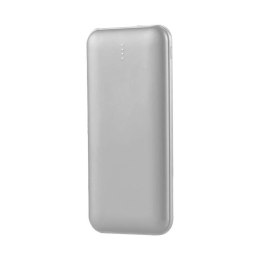 Power bank V-TAC 10000mAh slim type C srebrny VT-3527