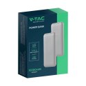 Power bank V-TAC 10000mAh slim type C srebrny VT-3527