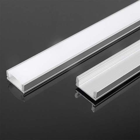 Profil aluminiowy anodowany cienkościenny V-TAC 2mb klosz mleczny VT-8113