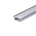 Profil aluminiowy anodowany wpuszczany cienkościenny V-TAC 2mb klosz mleczny VT-8106