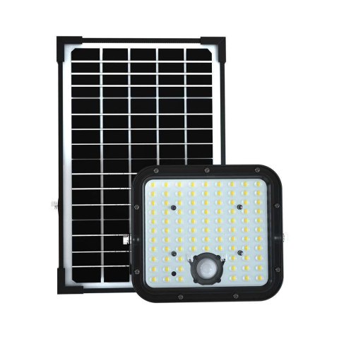 Projektor LED solarny V-TAC 30W IP65 pilot timer LiFePO 6.4V 6000mA czarny VT-432 4000K 4800lm 3 lata gwarancji