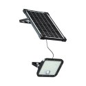 Projektor LED solarny V-TAC 30W IP65 pilot timer LiFePO 6.4V 6000mA czarny VT-432 4000K 4800lm 3 lata gwarancji