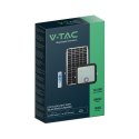 Projektor LED solarny V-TAC 30W IP65 pilot timer LiFePO 6.4V 6000mA czarny VT-432 4000K 4800lm 3 lata gwarancji