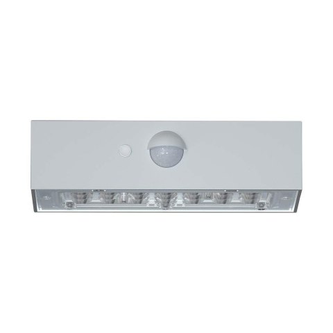 Kinkiet ogrodowy ścienny solarny V-TAC 3W CCT czujnik ruchu biały VT-403 3000K-4000K 350lm