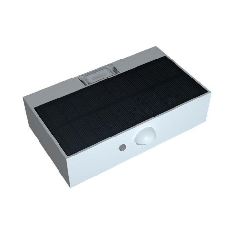Kinkiet ogrodowy ścienny solarny V-TAC 3W CCT czujnik ruchu biały VT-403 3000K-4000K 350lm
