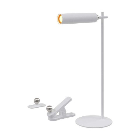 Lampka biurkowa V-TAC 4w1 37cm kinkiet klips latarka 3W LED biała VT-7413 4000K 300lm