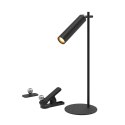 Lampka biurkowa V-TAC 4w1 37cm kinkiet klips latarka 3W LED czarna VT-7413 4000K 300lm