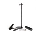 Lampka biurkowa V-TAC 4w1 37cm kinkiet klips latarka 3W LED czarna VT-7413 4000K 300lm