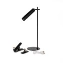 Lampka biurkowa V-TAC 4w1 37cm kinkiet klips latarka 3W LED czarna VT-7413 4000K 300lm
