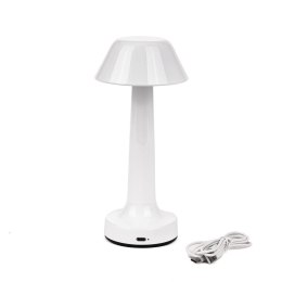 Lampka biurkowa nocna V-TAC 2W LED 23cm ładowanie USB CCT ściemnianie biała VT-7566 3000K-6000K 40lm