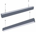 Oprawa V-TAC LED linear SAMSUNG CHIP 60W góra dół do łączenia zwieszana srebrna 120cm VT-7-60-S 4000K 6000lm 5 lat gwarancji