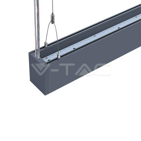 Oprawa V-TAC LED linear SAMSUNG CHIP 60W góra dół do łączenia zwieszana srebrna 120cm VT-7-60-S 4000K 6000lm 5 lat gwarancji