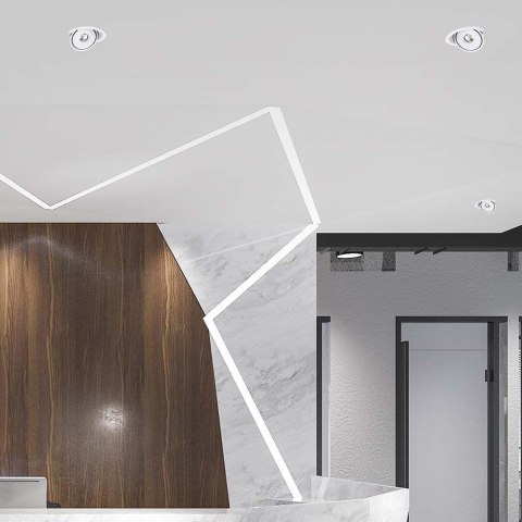 Oprawa V-TAC LED uchylny downlight 12W LED COB CRI90+CCT biała VT-2512 3000K-4000K-6400K 785lm