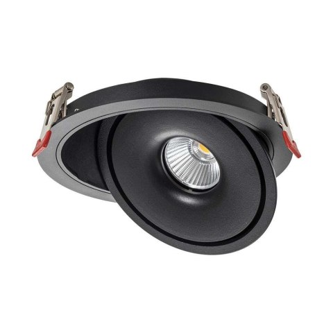Oprawa V-TAC LED uchylny downlight 12W LED COB CRI90+CCT czarna VT-2512 3000K-4000K-6400K 785lm
