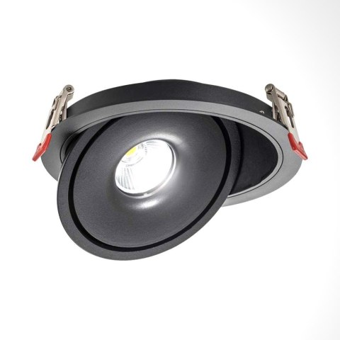 Oprawa V-TAC LED uchylny downlight 12W LED COB CRI90+CCT czarna VT-2512 3000K-4000K-6400K 785lm