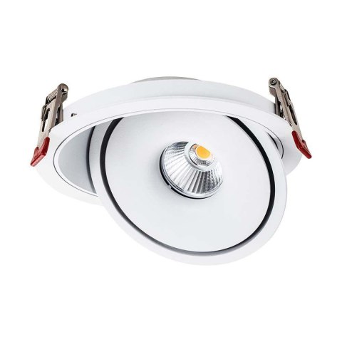 Oprawa V-TAC LED uchylny downlight 20W LED COB CRI90+CCT biała VT-2520 3000K-4000K-6400K 1408lm