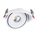 Oprawa V-TAC LED uchylny downlight 20W LED COB CRI90+CCT biała VT-2520 3000K-4000K-6400K 1408lm