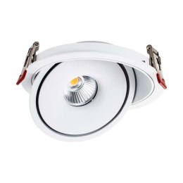 Oprawa V-TAC LED uchylny downlight 20W LED COB CRI90+CCT biała VT-2520 3000K-4000K-6400K 1408lm