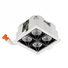 Oprawa V-TAC downlight SAMSUNG CHIP 16W UGR19 CRI90+36st VT-2-16-1 4000K 1280lm 5 lat gwarancji