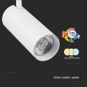Oprawa szynosystem 3F V-TAC 40W LED 35st CCT CRI90+biała VT-47050 2700K-4000K-6000K 3150lm