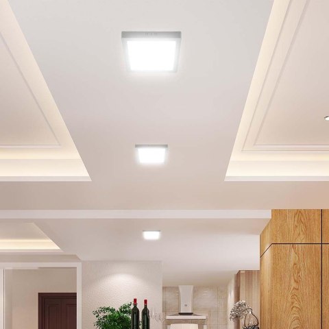 Panel LED V-TAC natynkowy premium downlight 18W kwadrat 220x220 VT-61018 4000K 1980lm
