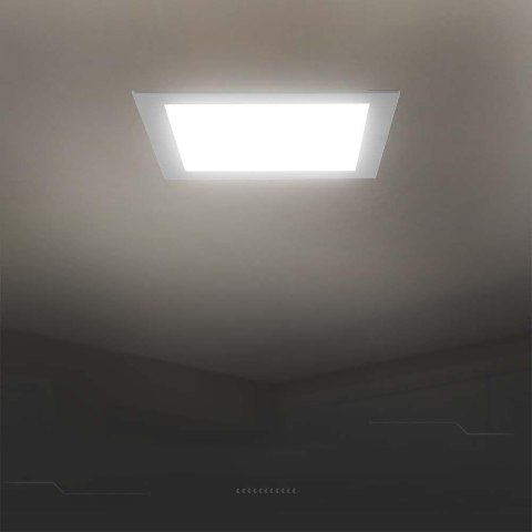 Panel LED V-TAC wpuszczany premium downlight 24W kwadrat 300x300 VT-61024 3000K 2500lm