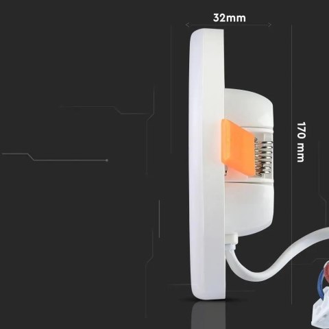 Panel V-TAC 18W LED regulowany SAMSUNG CHIP kwadrat 170x32mm VT-619SQ 3000K 1350lm 5 lat gwarancji