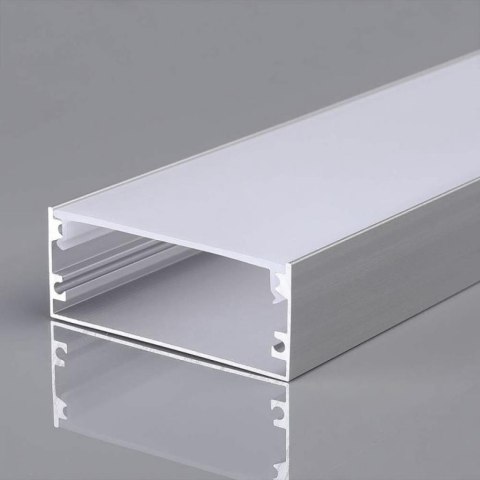 Profil aluminiowy anodowany V-TAC 2mb klosz mleczny 20x50mm VT-8206