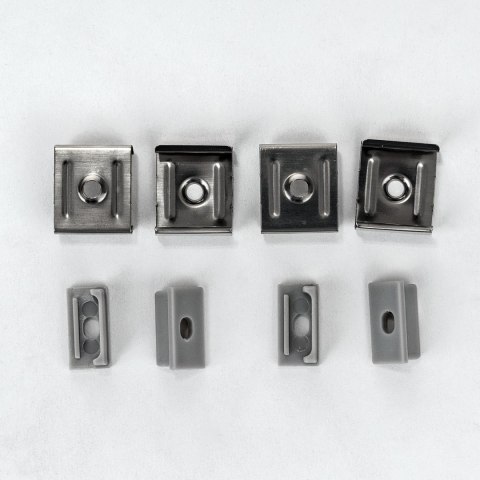 Profil aluminiowy anodowany na dwie taśmy 185mm V-TAC 2mb klosz mleczny VT-8202