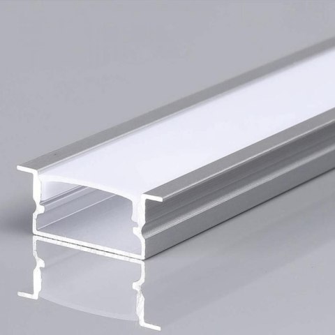 Profil aluminiowy anodowany wpuszczany na dwie taśmy V-TAC 2mb klosz mleczny VT-8203