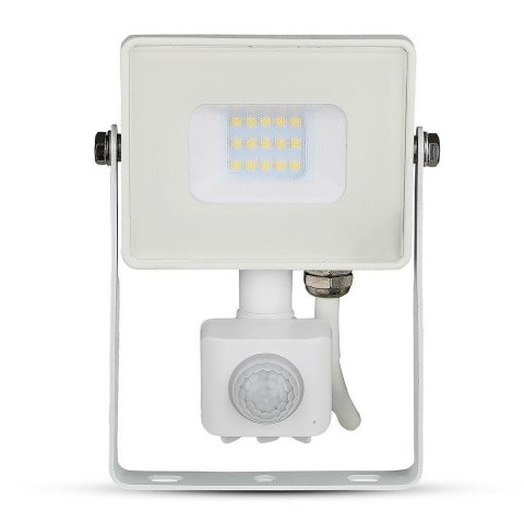 Projektor LED V-TAC 10W SAMSUNG CHIP czujnik ruchu funkcja cut-OFF biały VT-10-S-W 4000K 800lm 5 lat gwarancji