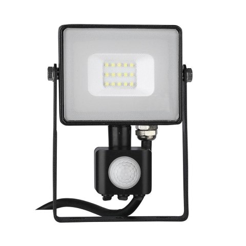 Projektor LED V-TAC 10W SAMSUNG CHIP czujnik ruchu funkcja cut-OFF czarny VT-10-S-B 3000K 800lm 5 lat gwarancji
