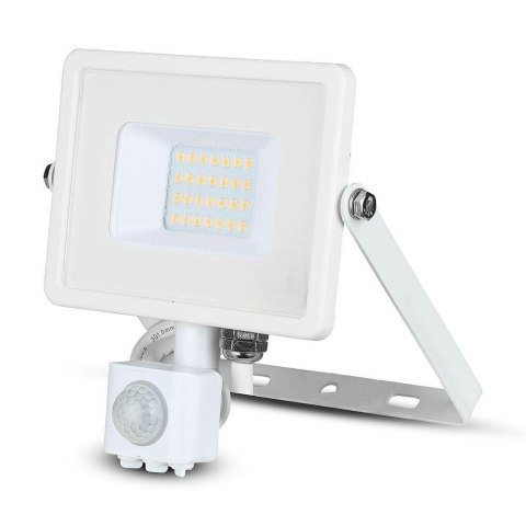 Projektor LED V-TAC 20W SAMSUNG CHIP czujnik ruchu funkcja cut-OFF biały VT-20-S-B 4000K 1600lm 5 lat gwarancji