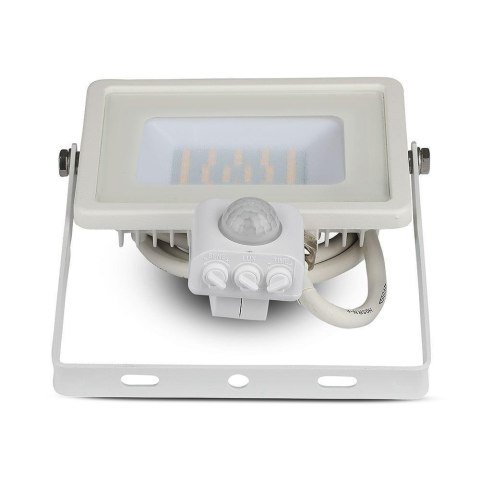 Projektor LED V-TAC 30W SAMSUNG CHIP czujnik ruchu funkcja cut-OFF biały VT-30-S-W 6400K 2400lm 5 lat gwarancji