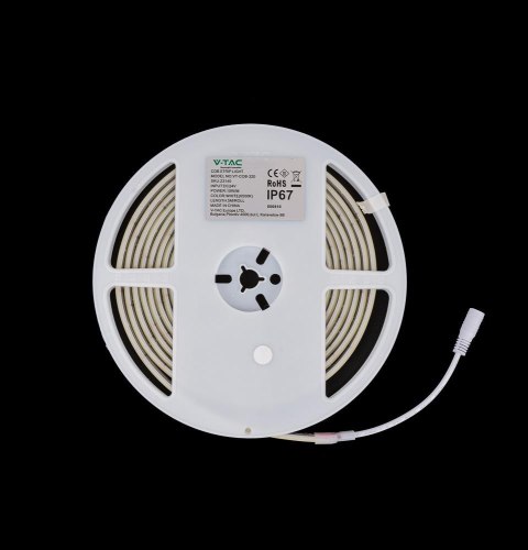 Taśma LED V-TAC bezpunktowa COB 320LED 24V IP67 10W/m VT-COB 320 3000K 840lm
