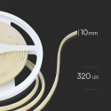 Taśma LED V-TAC bezpunktowa COB 320LED 24V IP67 10W/m VT-COB 320 3000K 840lm