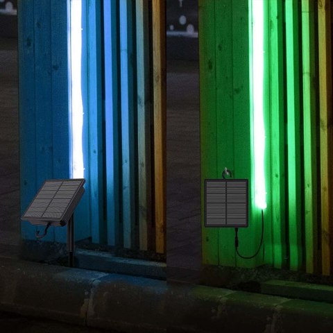 Taśma LED V-TAC zasilanie solarne 5mb pilot IP67 VT-2835 RGB 120lm