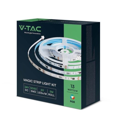 Taśma LED V-TAC zestaw smart WI-FI RGB 24V VT-5050 RGB