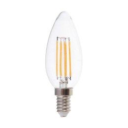 Żarówka LED V-TAC 6W filament E14 świeczka VT-2327 3000K 800lm