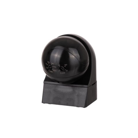 Czujnik ruchu ścienny 180st ruchoma główka czarny full black V-TAC VT-8028